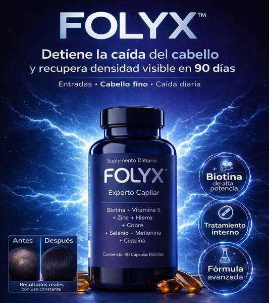FOLIX™ – Tratamiento avanzado para frenar la caída del cabello y recuperar densidad visible en 90 días