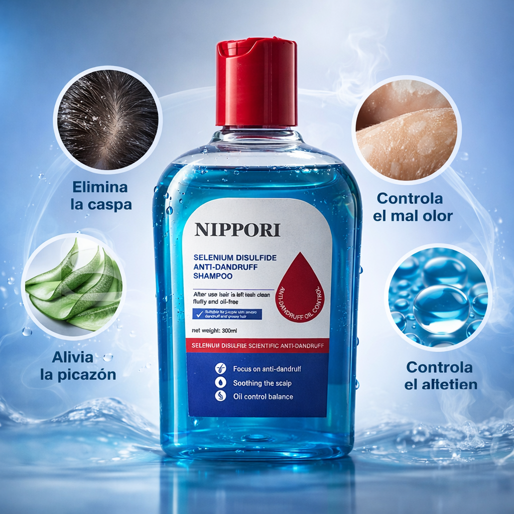 🫧SHAMPOO NIPPORI MEDICO -Adiós Caspa, Mal Olor y Picazón en 3 Aplicaciones