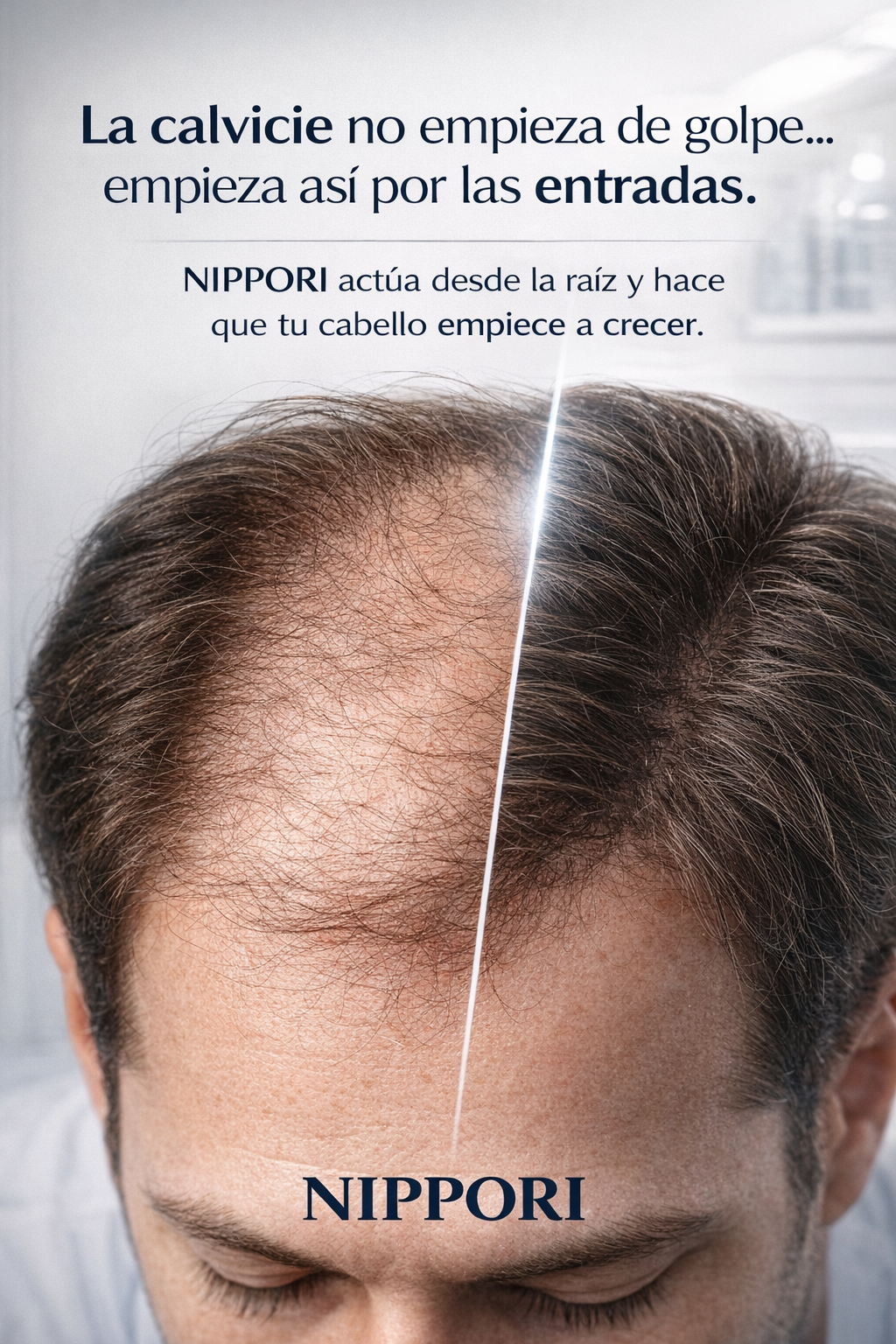 SHAMPOO CLINICO NIPPORI - Actúa desde la raíz cuando el cabello empieza a desaparecer