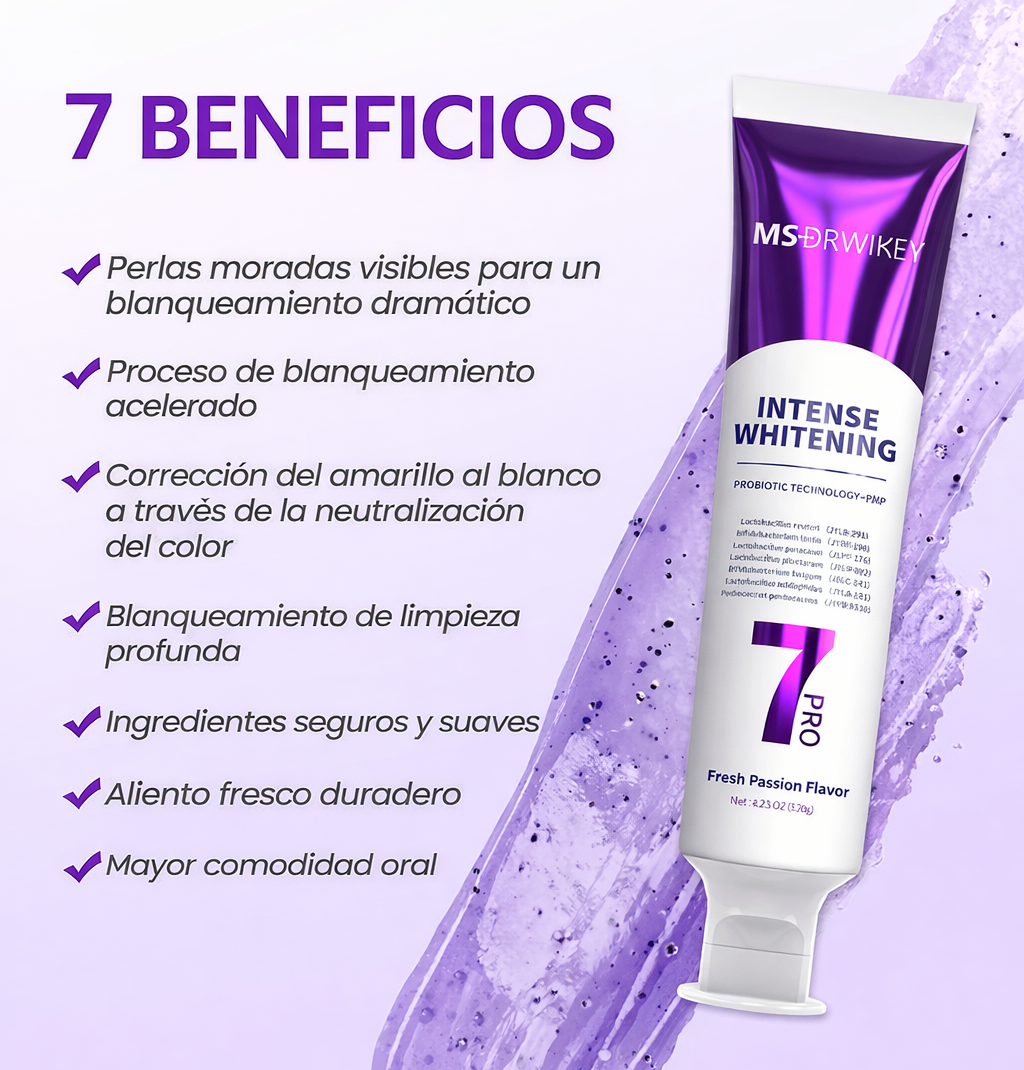 White7 Pro™ – Blanquea tus dientes hasta en 7 días y elimina el amarillo sin dañar el esmalte (SIN FLUOR)
