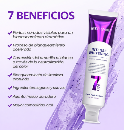 White7 Pro™ – Blanquea tus dientes hasta en 7 días y elimina el amarillo sin dañar el esmalte (SIN FLUOR)