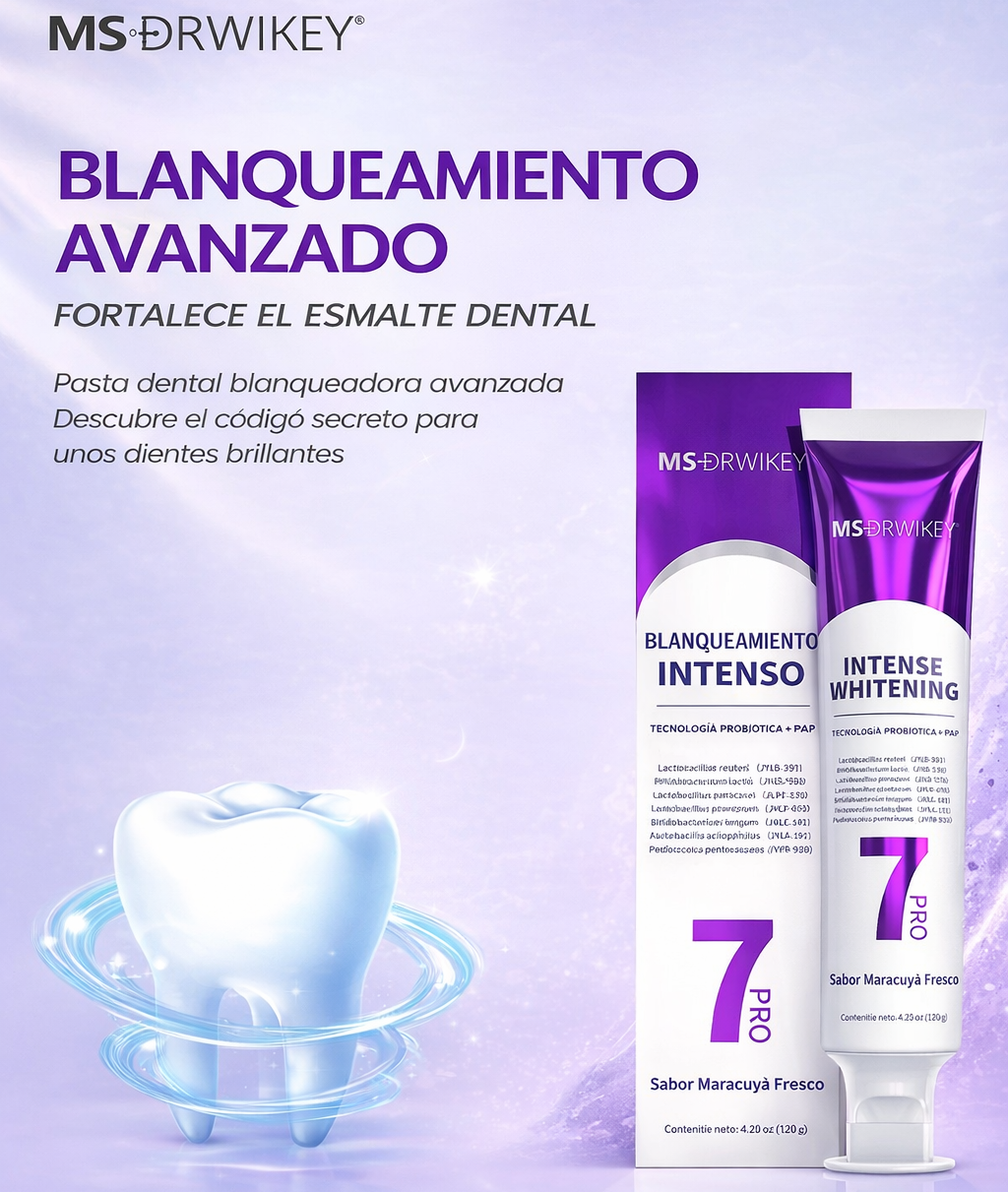 White7 Pro™ – Blanquea tus dientes hasta en 7 días y elimina el amarillo sin dañar el esmalte (SIN FLUOR)