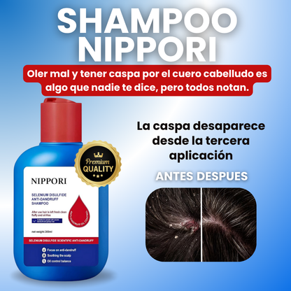 🫧SHAMPOO NIPPORI MEDICO -Adiós Caspa, Mal Olor y Picazón en 3 Aplicaciones